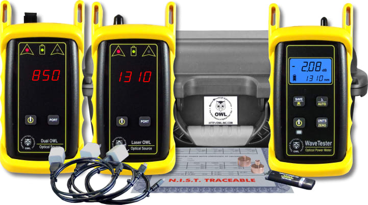 OWL KIT-WT-D285SC-L213ST WaveTester / Dual OWL 850 / Laser OWL 1310 Test Kit