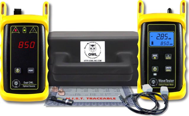 OWL KIT-WT-D285SC WaveTester / Dual OWL 850 Test Kit, SC Connector