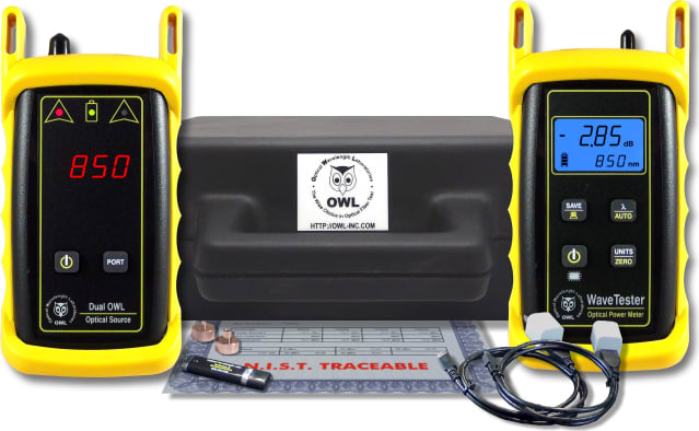 OWL KIT-WT-D285st WaveTester / Dual OWL 850 Test Kit, ST Connector