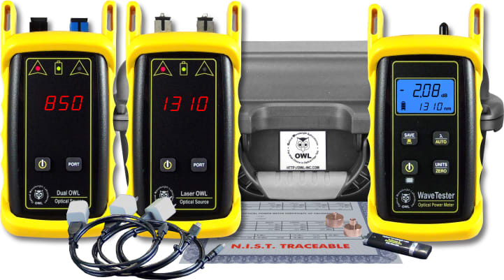 OWL KIT-WT-D2SC-L2SC Kit WaveTester meter and 850/1300nm multimode source