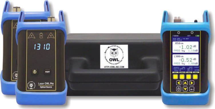 OWL KF7VD8X-L3X - Fiber Owl 7V Basic Certification Kit (Multimode: 850nm and Singlemode: 1310nm)