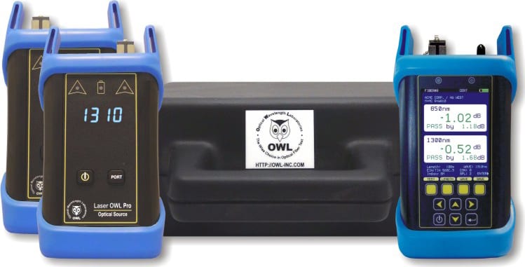 OWL KF7XD8X-L3X - Fiber Owl 7X Basic Certification Kit (Multimode: 850nm and Singlemode: 1310nm)