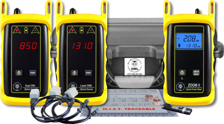 OWL KIT-Z2-D285ST-L213ST ZOOM 2 / Dual OWL 850 / Laser OWL 1310 Test Kit