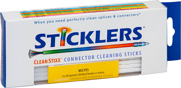 Sticklers MCC-P25 - Pin Termini CleanStixx Fiber Optic Swab
