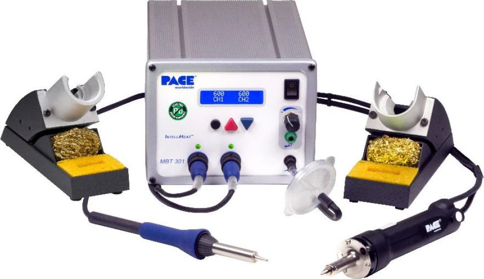 Pace MBT 301 Soldering & Desoldering Station - with PS-90 Iron, SX-100 Desoldering Iron