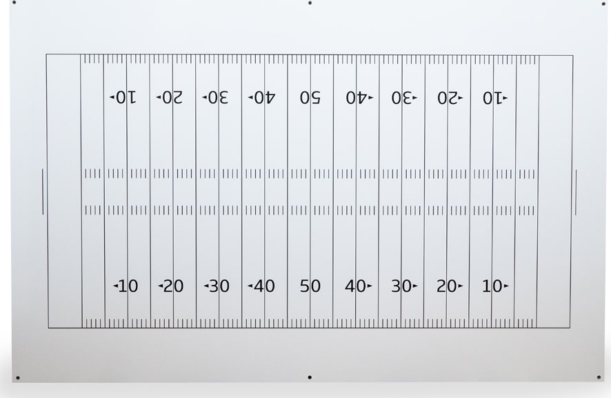 Panls Football4x6 - 4ft x 6ft Magnetic CeramicSteel Whiteboard w/ Football Field Diagram & Standoff Mounting System