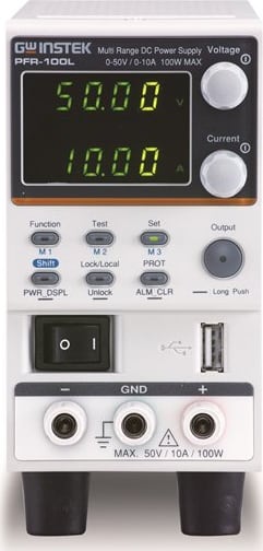 Instek PFR-100L (0~50V/0~10A/100W) Fanless Multi-Range DC Power Supply