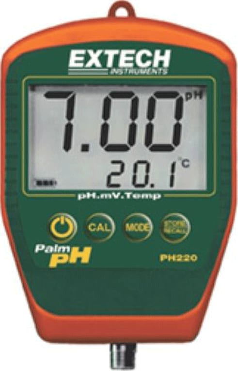 Extech PH220-S Waterproof Palm pH Meter with Temperature