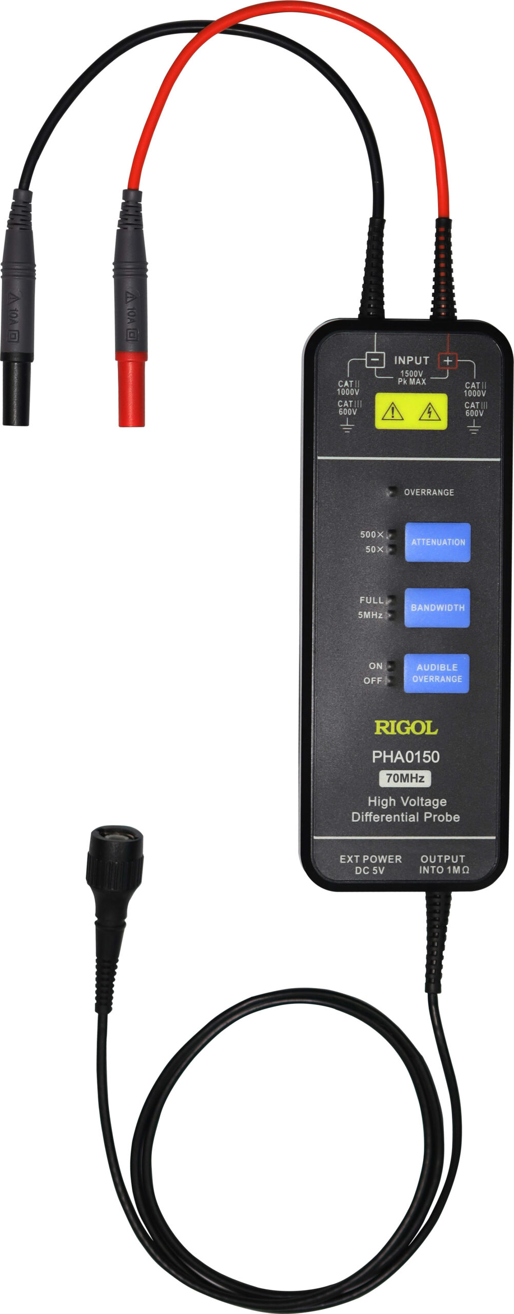 Rigol PHA0150 - 70 MHz / 1500 V Differential Voltage Probe