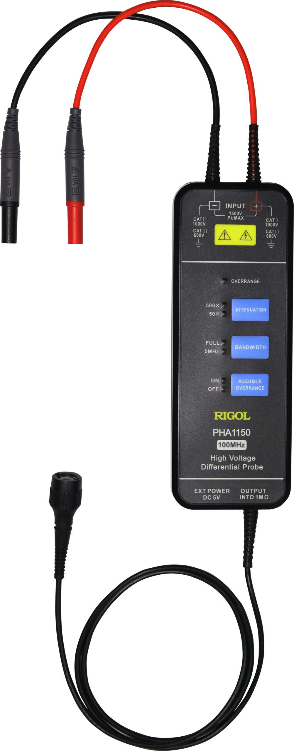 Rigol PHA1150 - 100 MHz / 1500 V Differential Voltage Probe