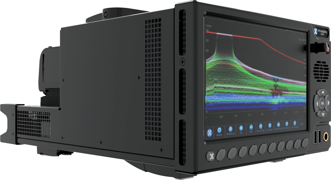 Phabrix PHQXP01E-3G-G - QxP 3U SD/HD/2K 10GbE IP/SDI Waveform Monitor/Analyzer, Eye/Jitter, G-Mount