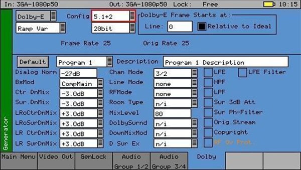 Phabrix PHSXO-DAG - Dolby Generator and Dolby Analyzer