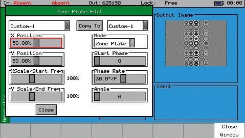 Phabrix PHSXOZ - Programmable Zone Plate Option