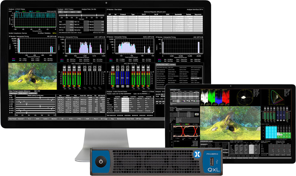 Phabrix PHQXL - QxL 1U ½ rack HD/2K IP Rasterizer, Analyzer Only
