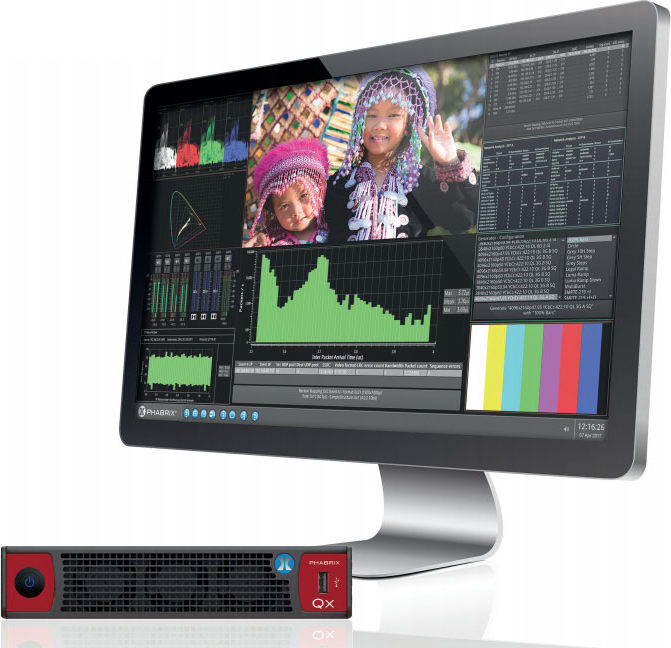 Phabrix PHQX01E-IP - IP, 4K/UHD plus HDR Generation, Analysis and Monitoring