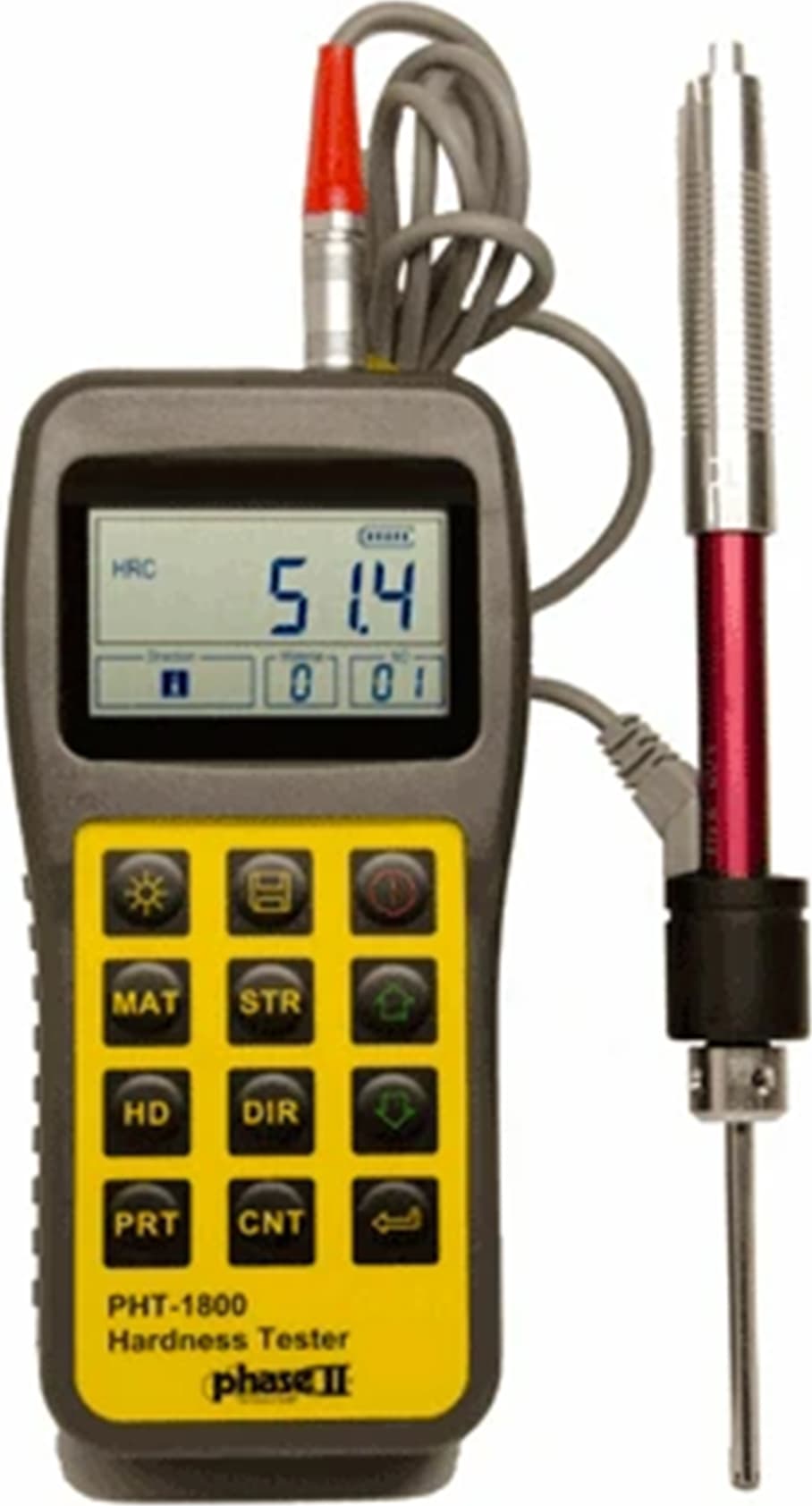 Phase II PHT-1840C - Portable Gear Teeth Hardness Test w/ DL Impact Device & Certified Test Book