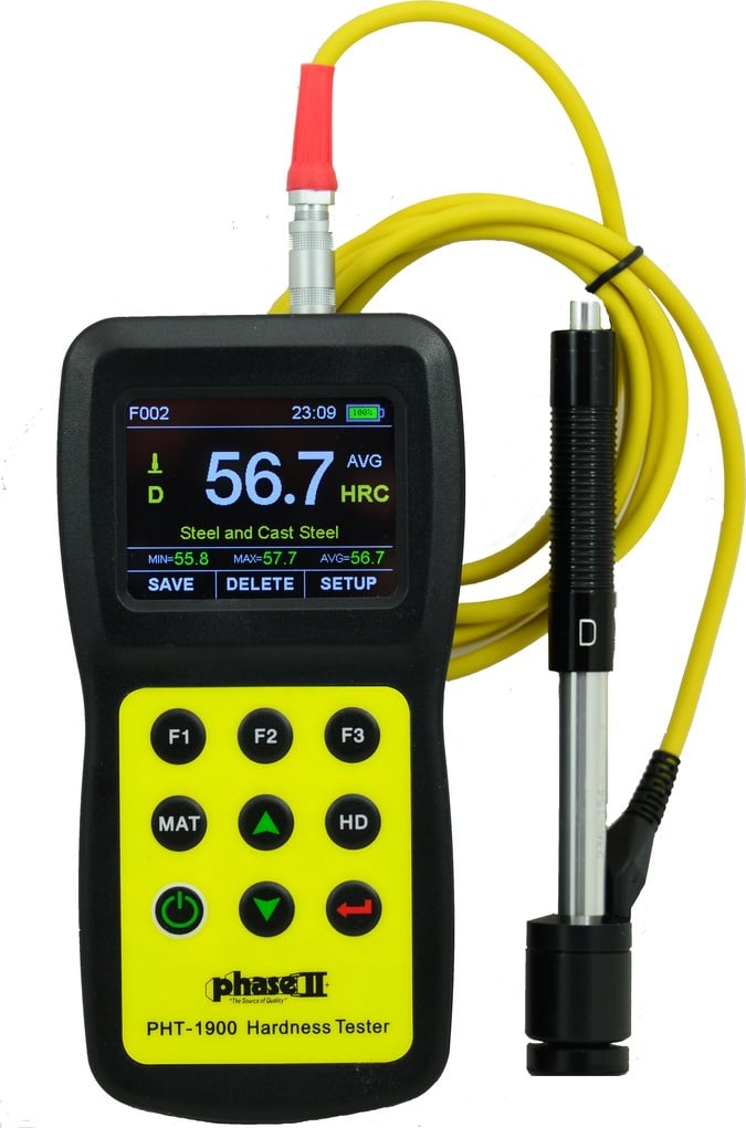 Phase II+ PHT-1900 - Portable Hardness Tester with Color Display-Multi-Function