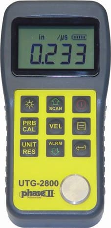 Phase II+ UTG-2800 Multi-Function Ultrasonic Thickness Gauge