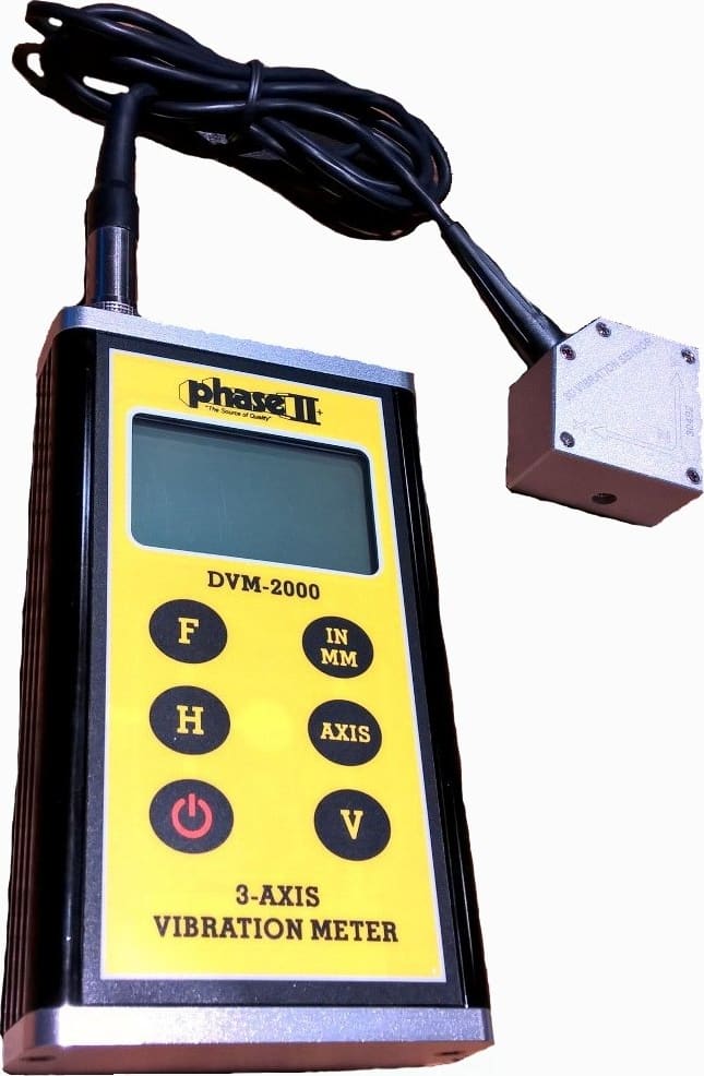 Phase II+ DVM-2000 - 3-D Vibration Meter
