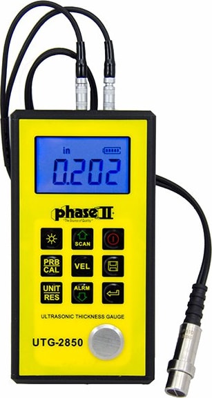 Phase II+ UTG-2850 Ultrasonic Thickness Gauge Metal Body