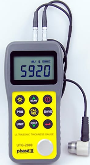 Phase II+ UTG-2900 Ultrasonic Thickness Gauge with Thru Coating