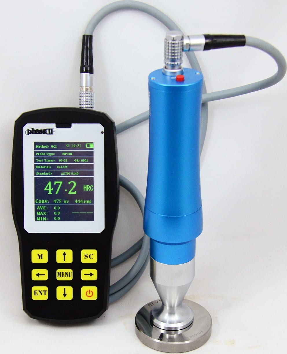 Phase II+ PHT-6080 Ultrasonic Hardness Tester with .80kg Probe(motorized)