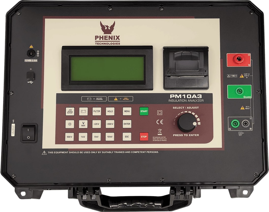 Phenix PM10A3 - 10kVDC Insulation Analyzer (PI Test Set) - 120VAC