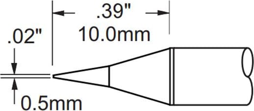 Metcal PHT-652035 Tip, Conical, Sharp, 0.4mm (0.016In)