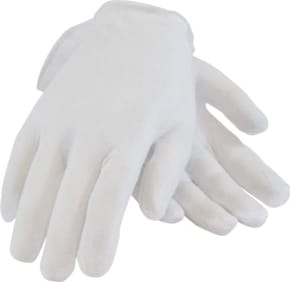 PIP 97-500-PR - Premium Lightweight Cotton Gloves, Unhemmed (White)