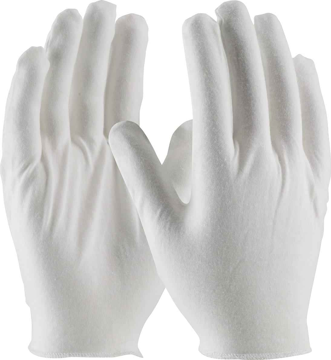 PIP 97-520H - Medium Weight Cotton Lisle Inspection Glove w/Overcast Hem Cuff, Men's, 12 Pair Per Dozen