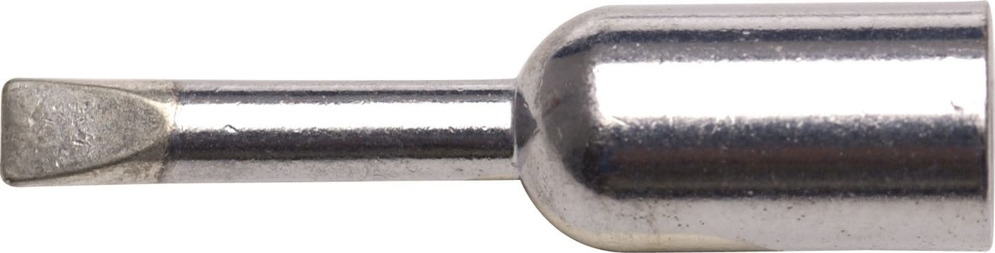 Weller PL113BK .12' x .66' Thread-on Un-plated Chisel Tip