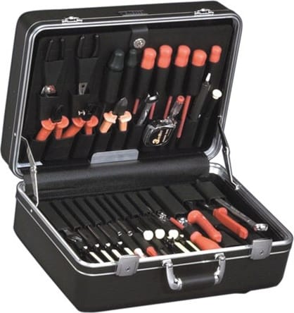 Platt 926T-CB - Deluxe Polyethylene Tool Case with Chrome Hardware