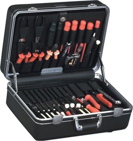 Platt 928T-CB - Deluxe Polyethylene Tool Case with Chrome Hardware