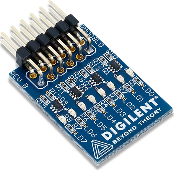 Digilent Pmod8LD - Eight High-Brightness LEDs