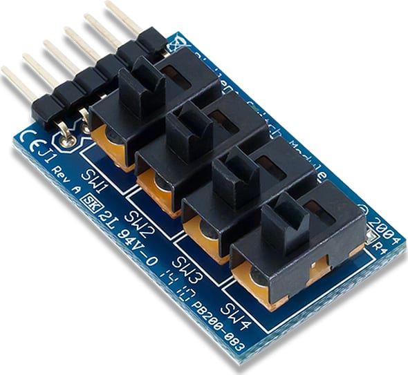 Digilent PmodSWT - 4 User Slide Switches