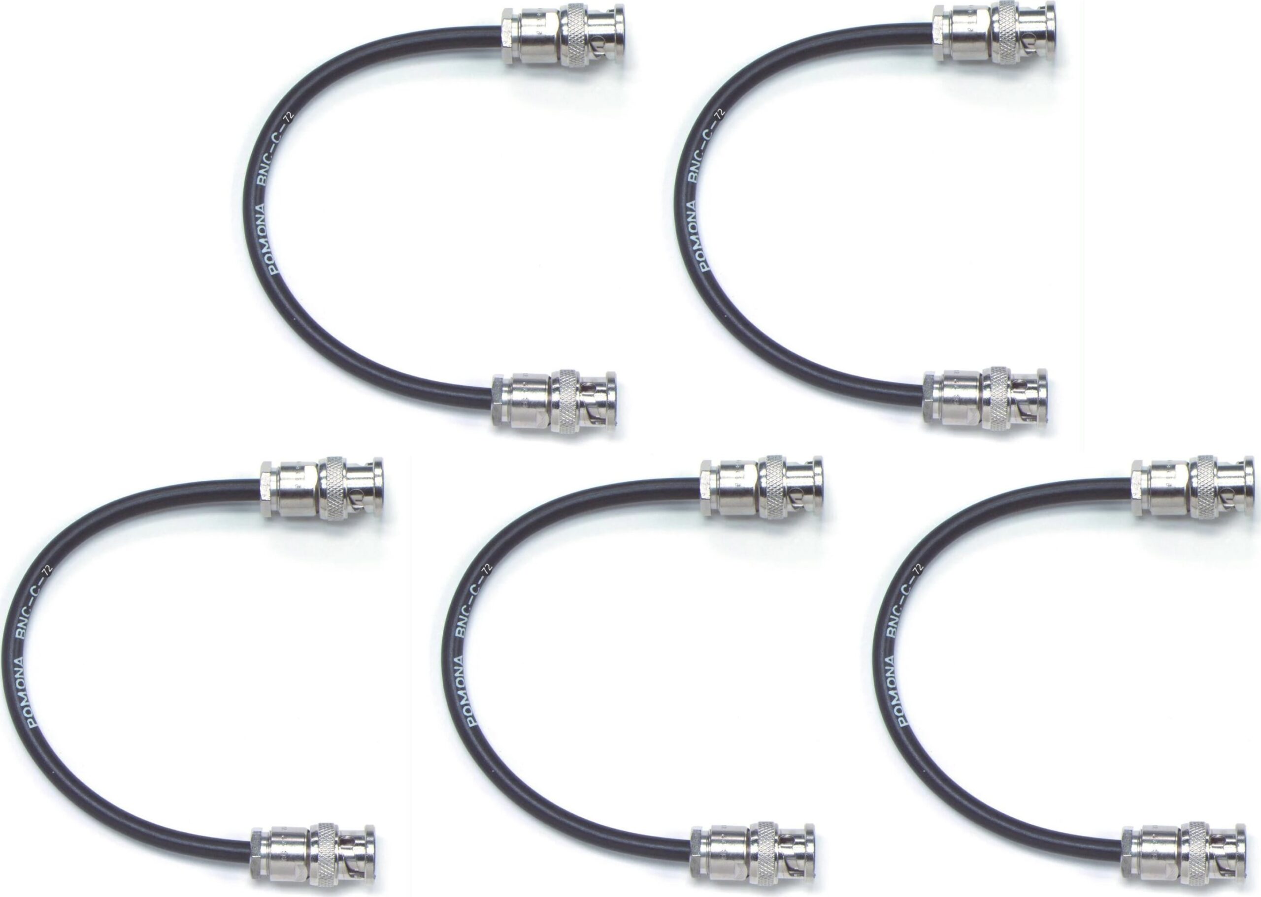 Pomona BNC-C-72 - BNC Male To Male Cable Assembly On 50 Ohm RG58C/U Cable, 72'