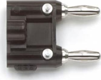 Pomona MDP-ST - Double Banana Plug With Solder Turrets, Black