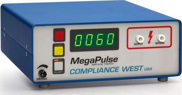 Compliance West Power Line MegaPulse Impulse Tester, 2500V 1000A waveform
