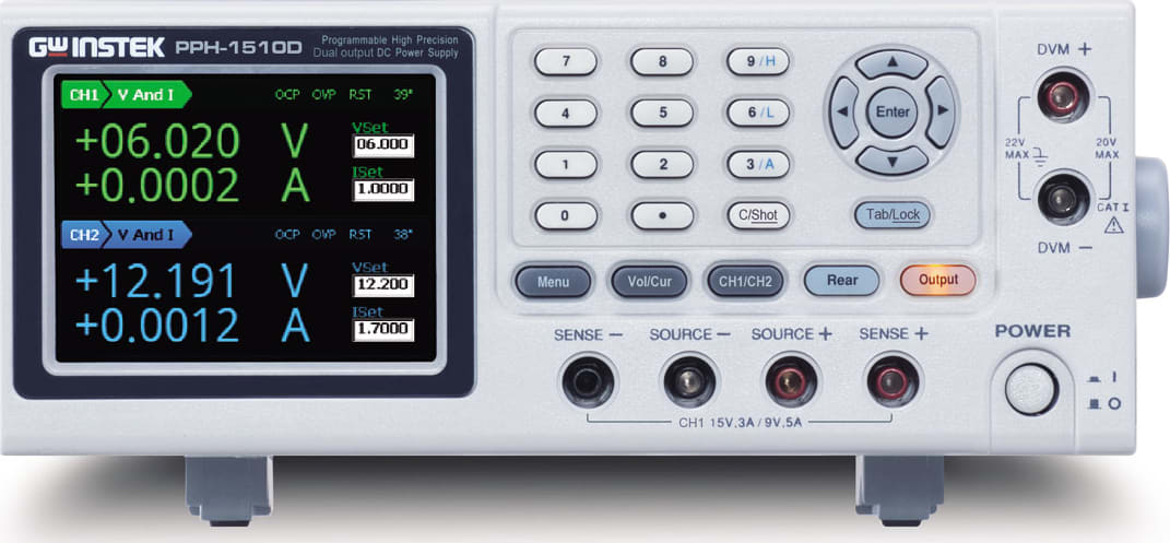 Instek PPH-1510D High Precision Dual Channel Output DC Power Supply