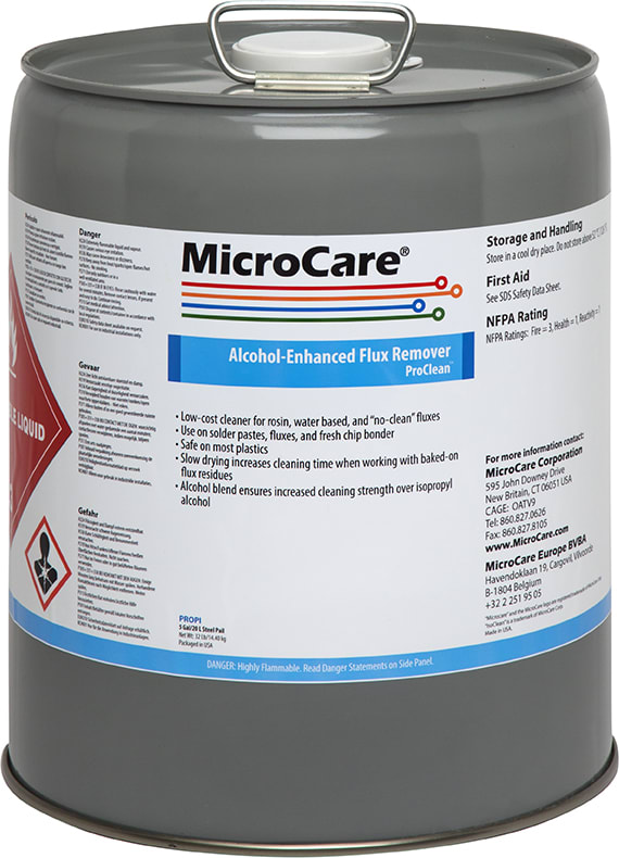 MicroCare MCC-PROP - Alcohol Enhanced Flux Remover, ProClean (5 Gallons)