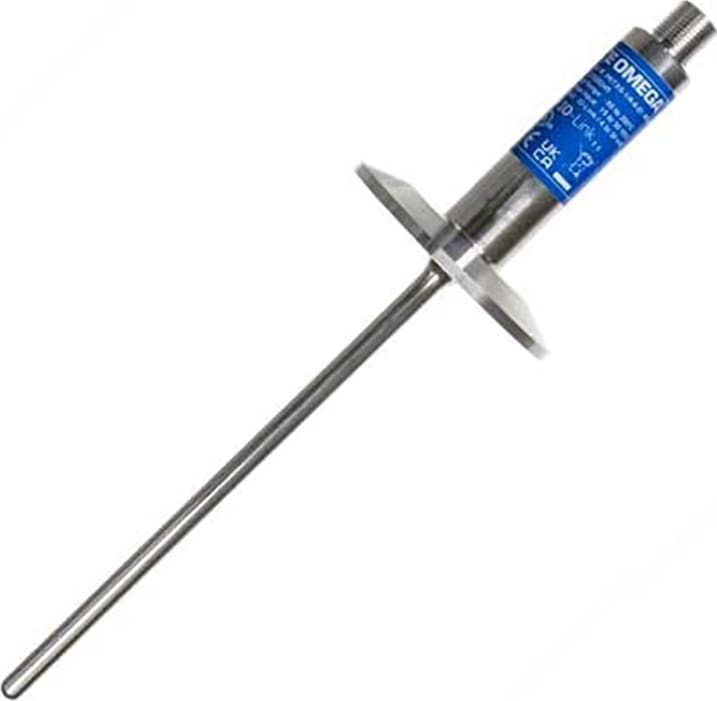 Omega Engineering PRTXS-1-5T-1-4-4-IO - RTD Temperature Transmitter, 1.5' Tri-clamp Process Connection, 1/4' Probe Diameter, 4' Probe Length
