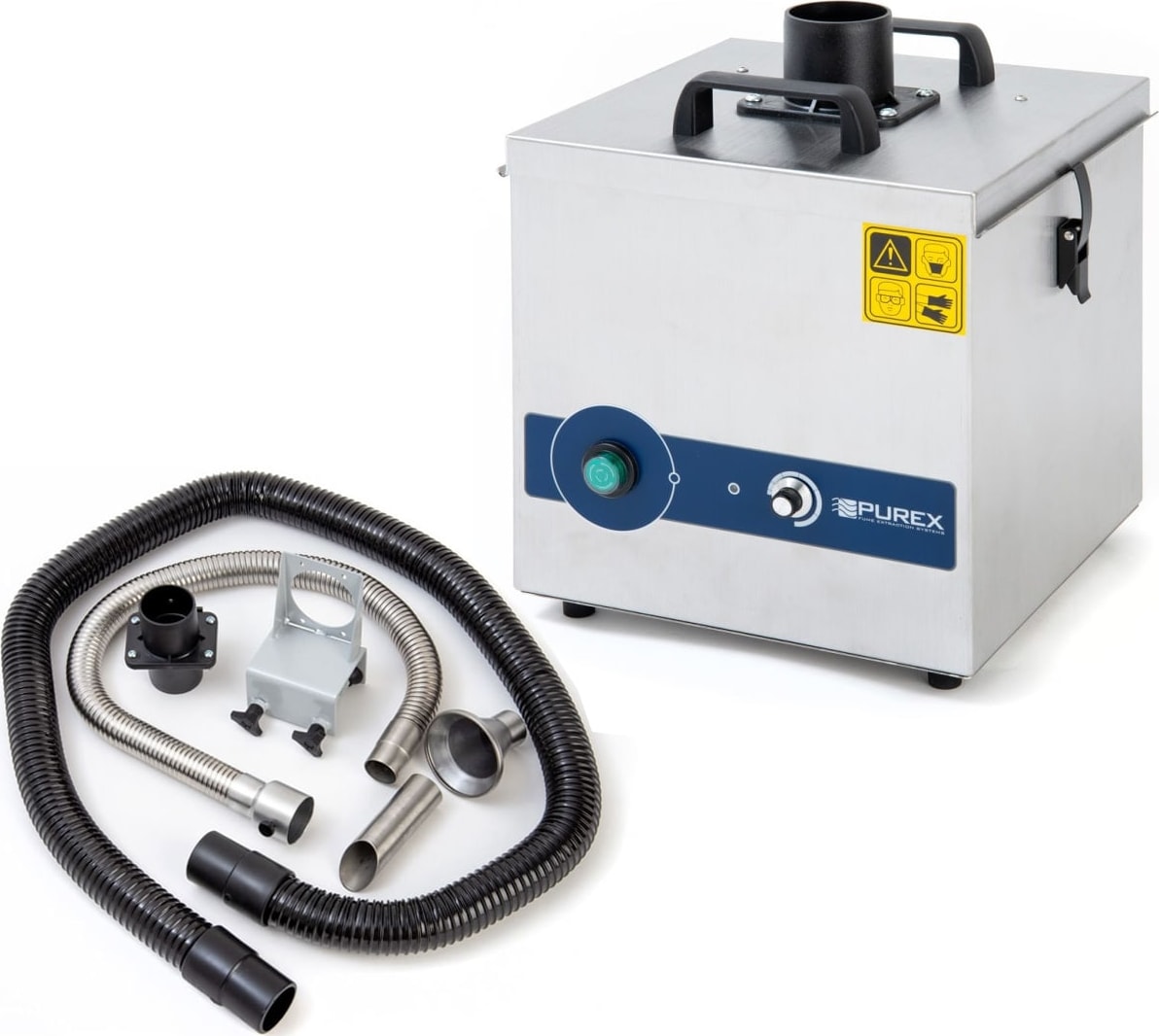 Purex FumeCube - Single Outlet with Stainless Steel Arm Kit (Part Number 072155-1)