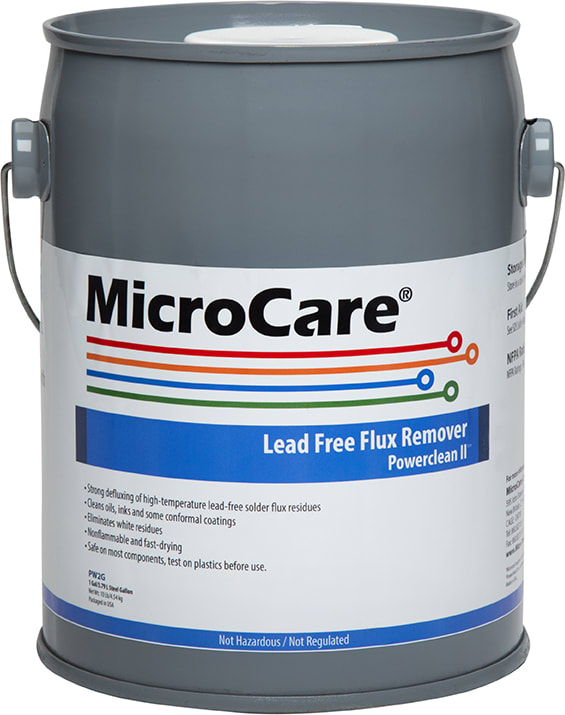 MicroCare MCC-PW2G - Lead Free Flux Remover, Power Clean (1 Gallon Mini-Pail)