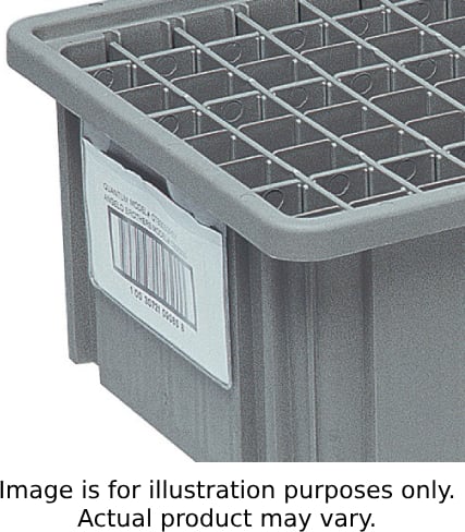 Quantum Storage Systems LBL5X8 - Clear Label Holder for DG92080/DG93080/DG93120 Grid Container