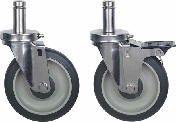 Quantum Storage Systems WR-00HS - Thermoplastic Resin Stainless Steel Casters w/ Zerk Grease Fittings
