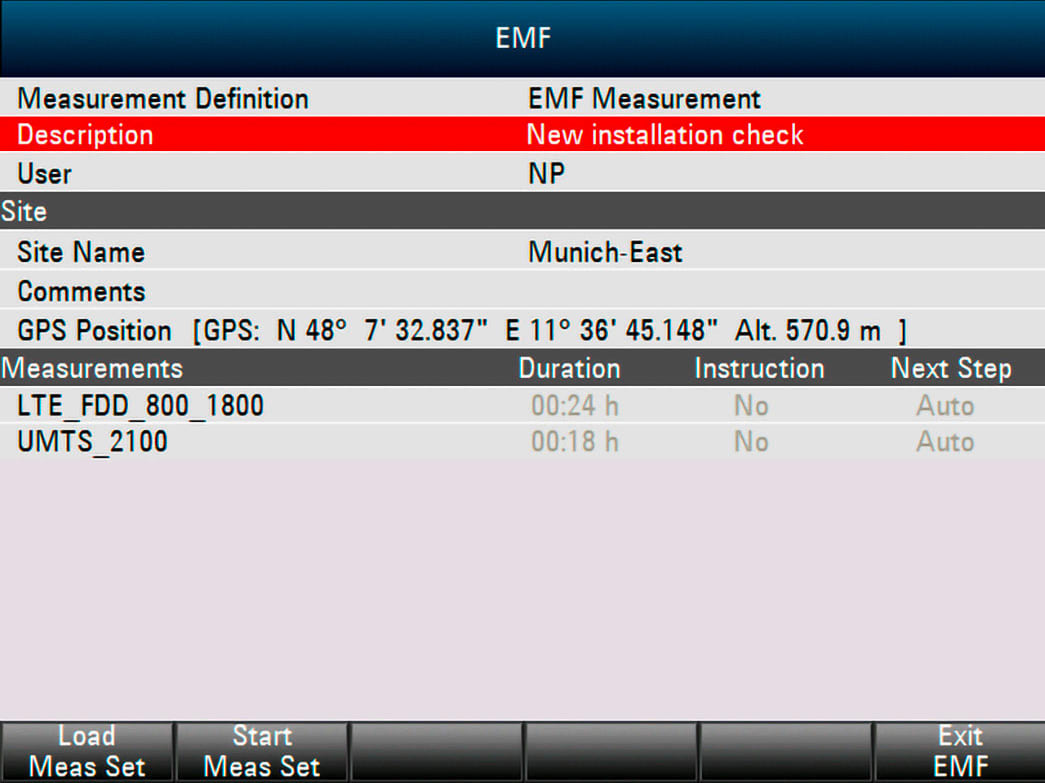 Rohde and Schwarz FSH-K105 - EMF Measurement Option for FSH