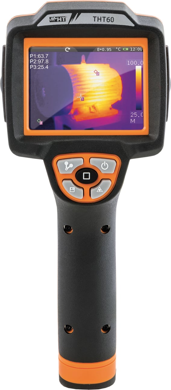 HT Instruments THT60 IR Camera 160x120 Pixel with Touch-Screen Display, FOV 33 Degree x 24 Degree, 50Hz