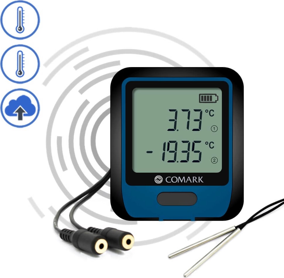 Comark RF312DUALPLUS - WiFi Dual Channel Data Logger with Thermistor Probes