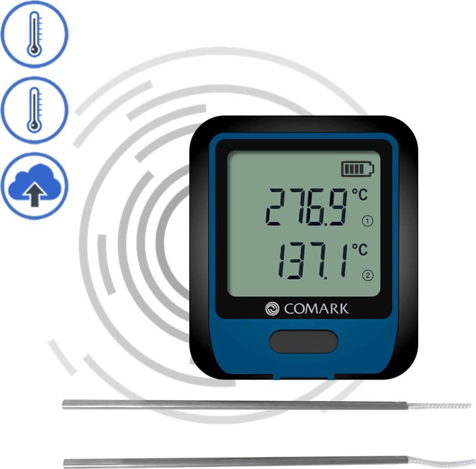 Comark RF314DUAL - WiFi Dual Channel Data Logger with Thermocouples