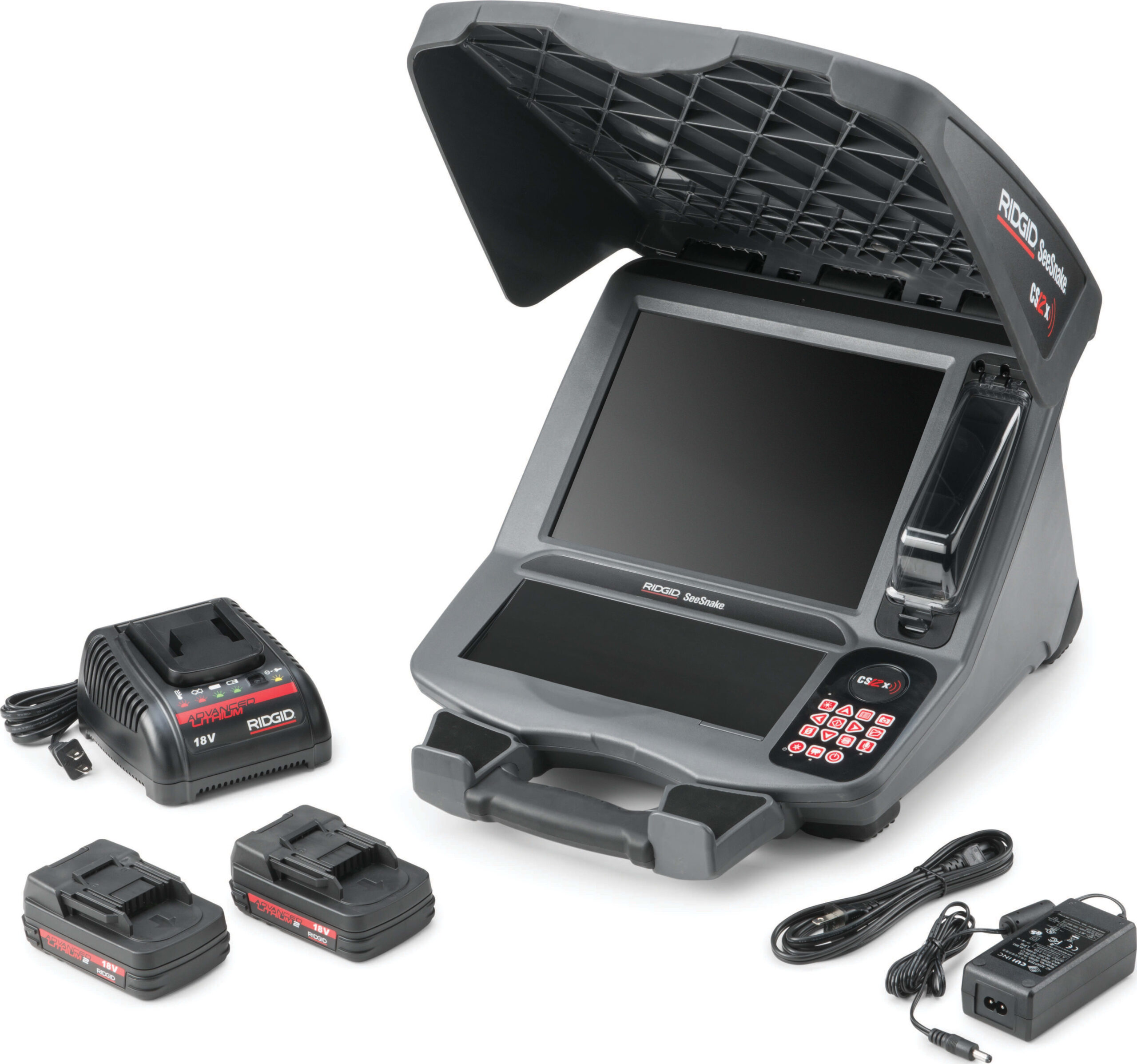 RIDGID CS12X KIT - CS12x Digital Reporting Monitor Kit with WiFi, 18V Batteries/Charger (Catalog # 57288)